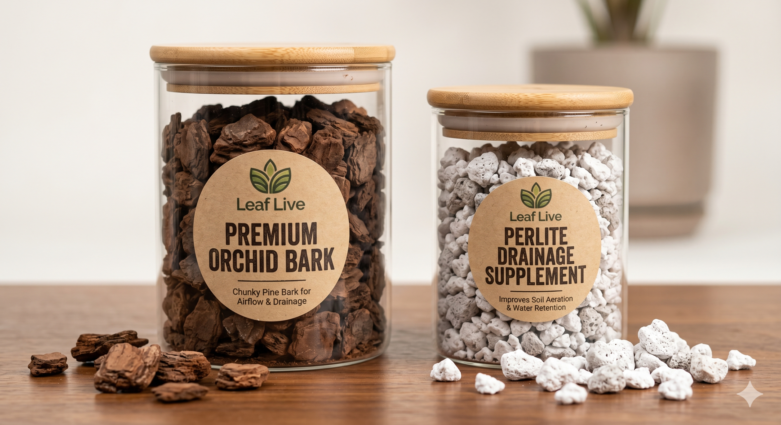 Orchid Bark & Perlite Supplements: For customers wanting to customize their soil drainage.