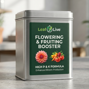 Flowering & Fruiting Booster: High-phosphorus/potassium blends.